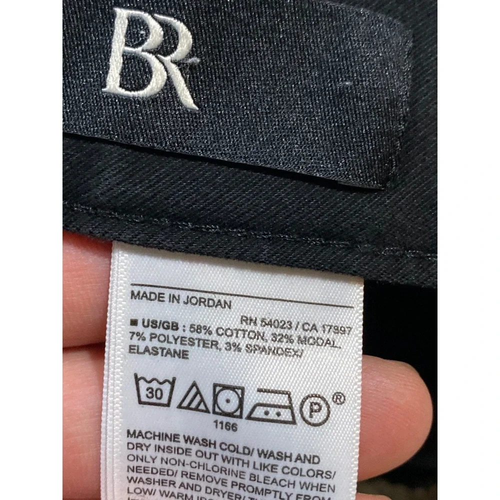 Banana Republic Traveler Slim Twill Pants Black Mens 36x32 744271-25